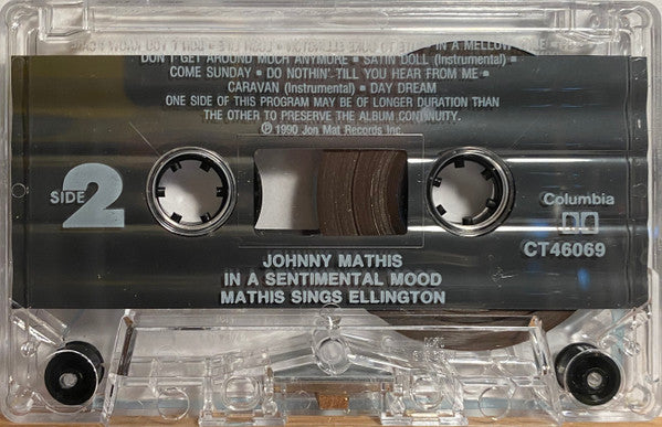 Johnny Mathis : In A Sentimental Mood: Mathis Sings Ellington (Cass, Album)