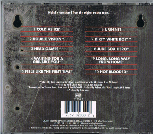 Foreigner : Records (CD, Comp, RE, RM, SRC)