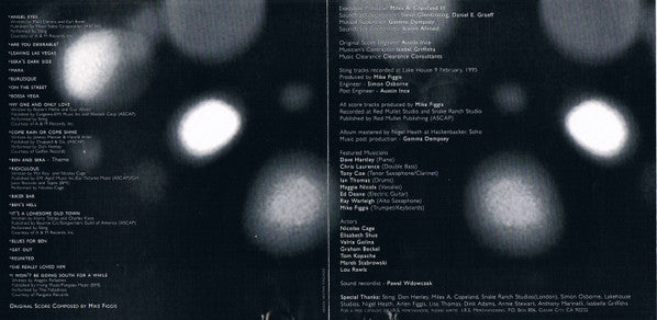 Mike Figgis : Leaving Las Vegas (Original Motion Picture Soundtrack) (CD, Album)