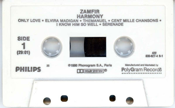 Gheorghe Zamfir : Harmony (Cass, Album)