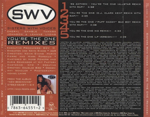 SWV : You're The One (Remixes) (CD, Maxi)
