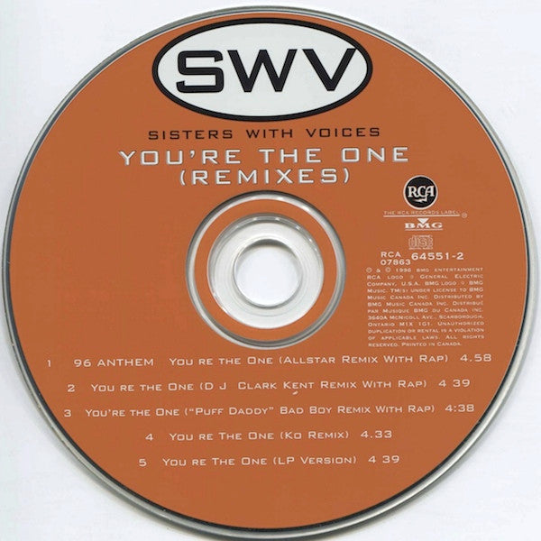 SWV : You're The One (Remixes) (CD, Maxi)