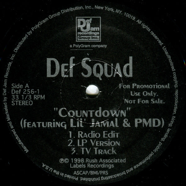 Def Squad - Countdown / The Game (12") (VG) - Endless Media