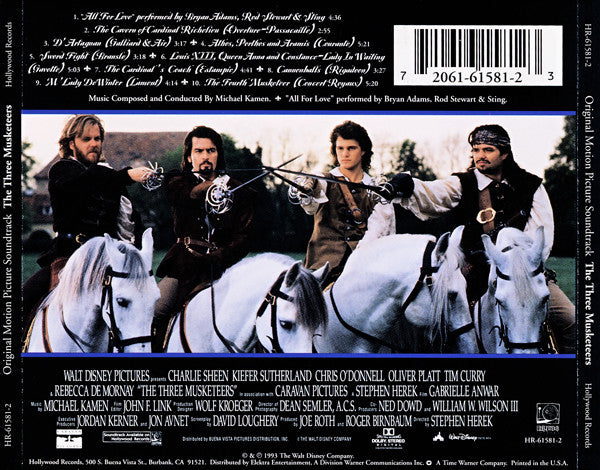 Michael Kamen : The Three Musketeers (Original Motion Picture Soundtrack) (CD, Album)