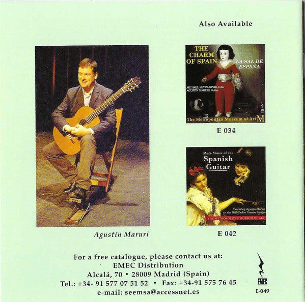 Agustín Maruri : Music Of Spanish Romance (CD, Album)