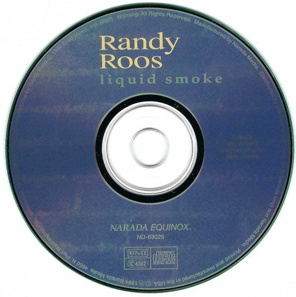 Randy Roos : Liquid Smoke (CD, Album, Club)