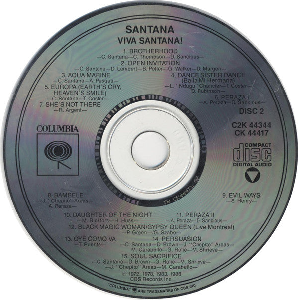 Santana : Viva Santana (2xCD, Comp, RP, Son)