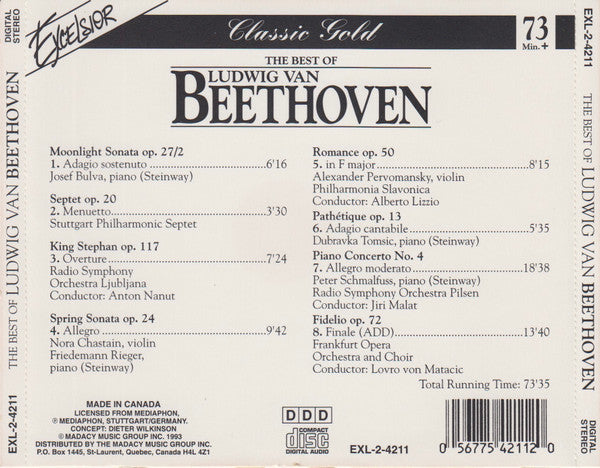 Various : The Best Of Ludwig Van Beethoven (CD, Comp)