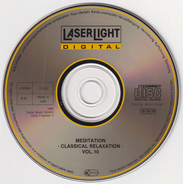 Various : Meditation - Classical Relaxation Vol. 10 (CD)