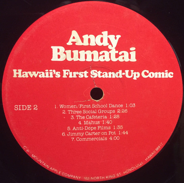 Andy Bumatai : Hawaii's First Stand-Up Comic (LP)