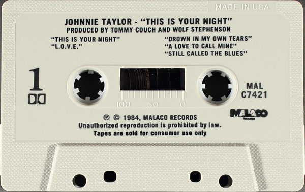 Johnnie Taylor : This Is Your Night (Cass)