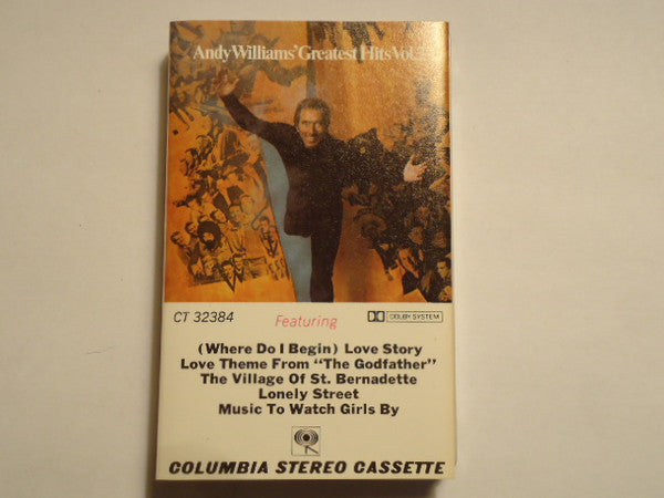 Andy Williams : Andy Williams' Greatest Hits Vol. 2 (Cass, Comp, Dol)