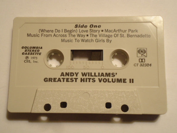 Andy Williams : Andy Williams' Greatest Hits Vol. 2 (Cass, Comp, Dol)