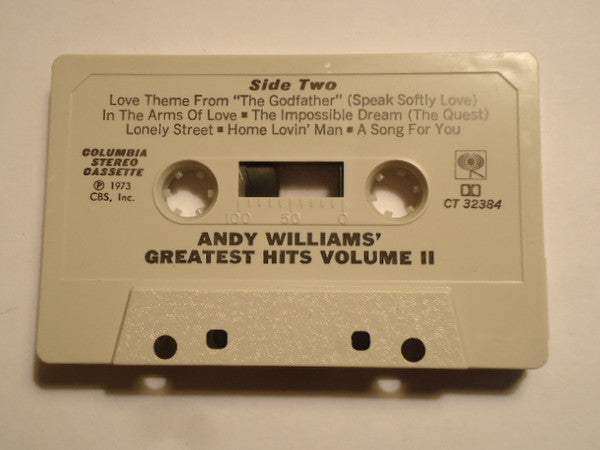 Andy Williams : Andy Williams' Greatest Hits Vol. 2 (Cass, Comp, Dol)