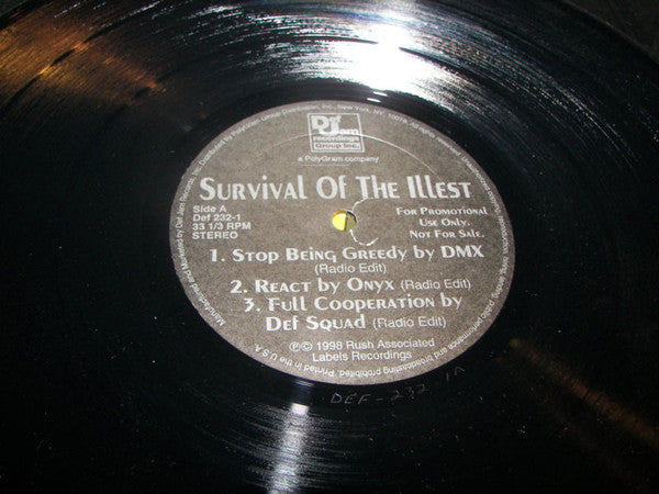 Various - Survival Of The Illest (12") (VG+) - Endless Media