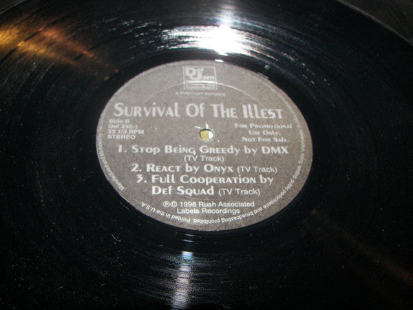 Various - Survival Of The Illest (12") (VG+) - Endless Media
