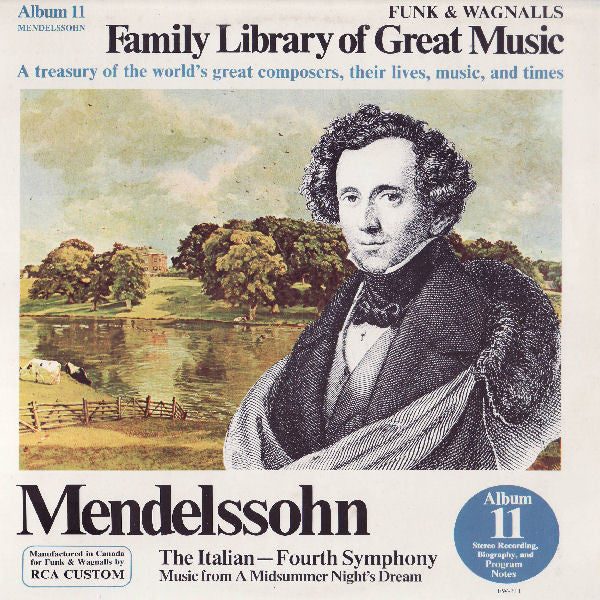 Felix Mendelssohn-Bartholdy - The Italian - Fourth Symphony / Music From A Midsummer Night's Dream (LP) (M) - Endless Media