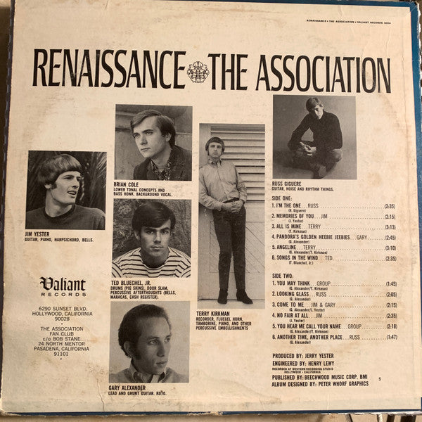 The Association - Renaissance (LP) (G+) - Endless Media