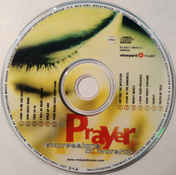 Sarah Greeno, Jessica Ketola, Scott Underwood (2) : Prayer (Expressions Of Worship) (CD, Album, Enh)