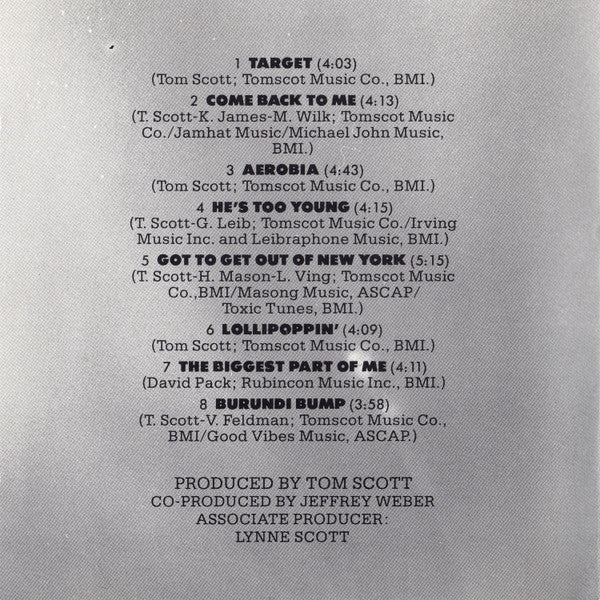 Tom Scott : Target (CD, Album, Tar)