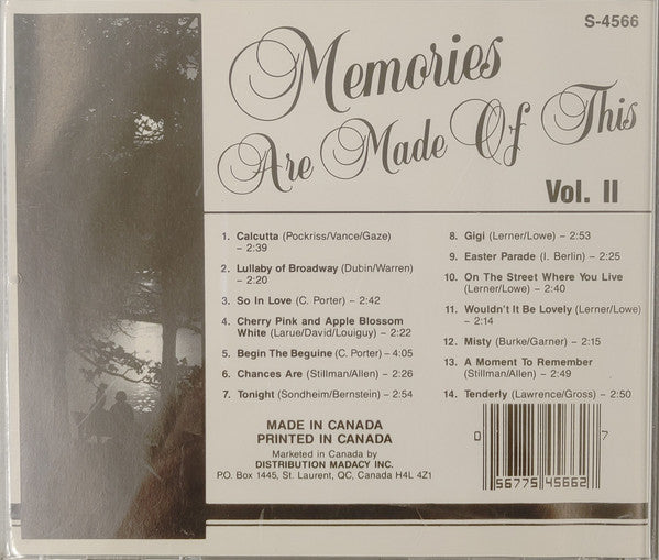 Various : Memories Are Made Of This Vol. II (CD)