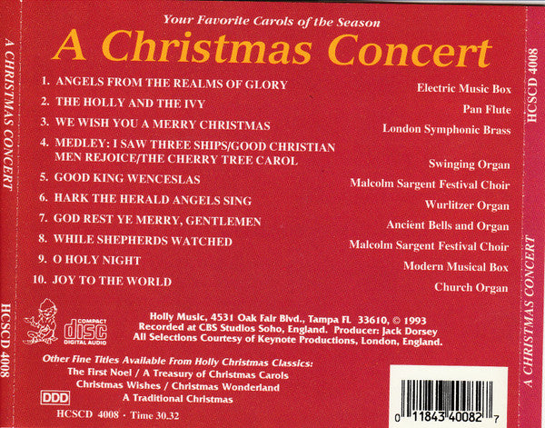 Various - A Christmas Concert (CD) (VG+) - Endless Media