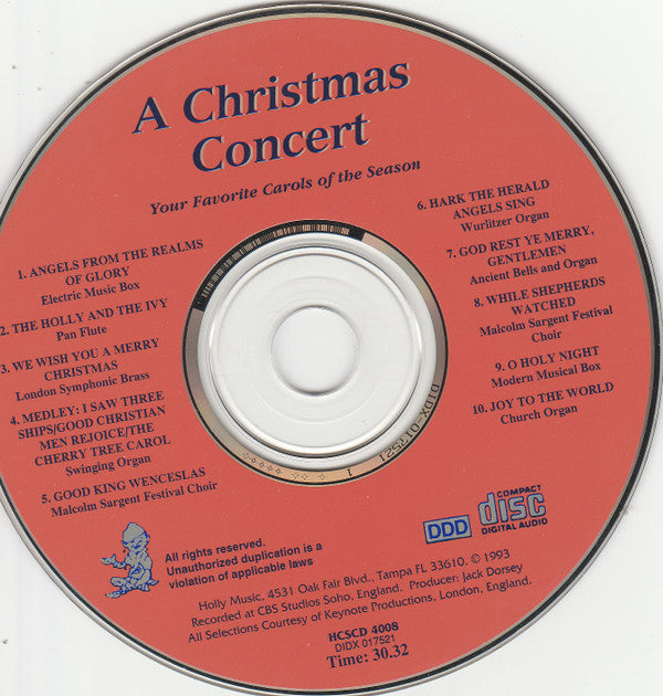 Various - A Christmas Concert (CD) (VG+) - Endless Media