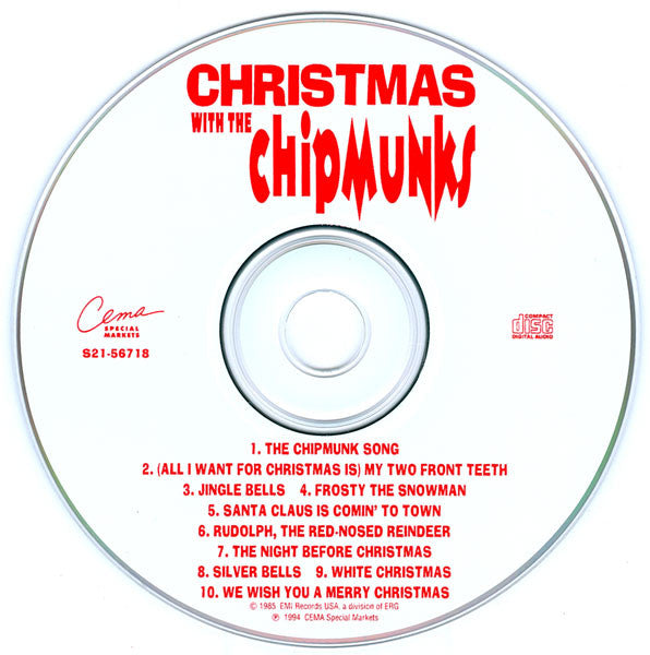 The Chipmunks : Christmas With The Chipmunks (CD, Comp, RE)