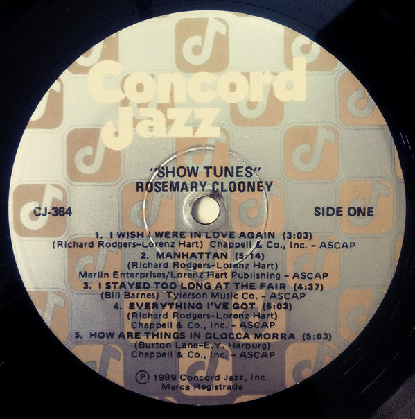 Rosemary Clooney - Show Tunes (LP) (VG+) - Endless Media