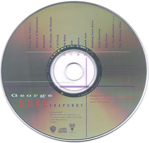 George Duke : Snapshot (CD, Album)