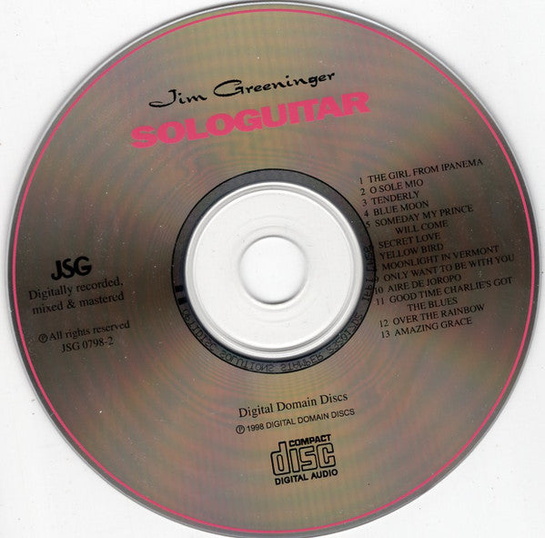 Jim Greeninger : Solo Guitar (CD, Album)