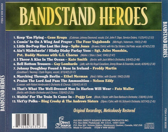 Various : Bandstand Heroes (CD, Comp)