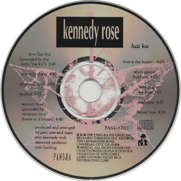 Kennedy Rose : Hai Ku (CD, Album)