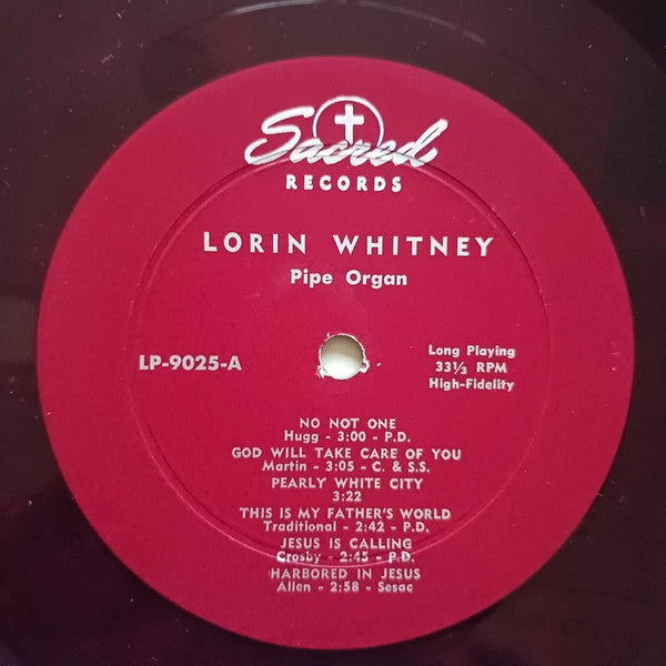 Lorin Whitney : Presents Hi-Fi Pipe Organ on 12" (LP, Red)
