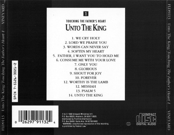 Eddie Espinosa, Tom Davis - Unto The King (CD) (VG) - Endless Media