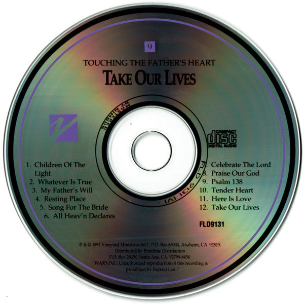 Andy Park, Bryn Haworth : Take Our Lives (CD, Album)