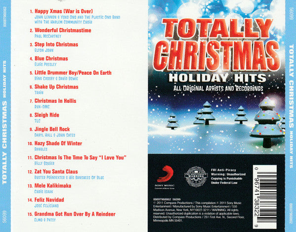 Various : Totally Christmas (Holiday Hits) (CD, Comp)