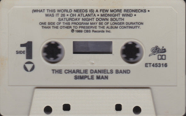 The Charlie Daniels Band : Simple Man (Cass, Album, Dol)