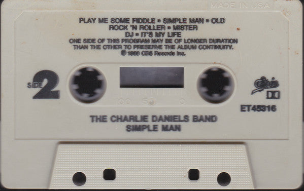 The Charlie Daniels Band : Simple Man (Cass, Album, Dol)