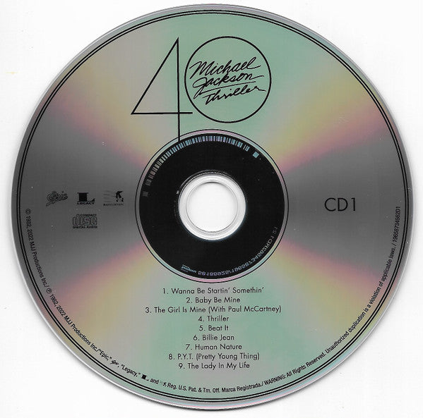 Michael Jackson : Thriller 40 (CD, Album, RE + CD + 40t)