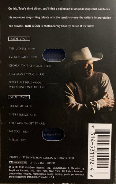 Toby Keith : Blue Moon (Cass, Album)