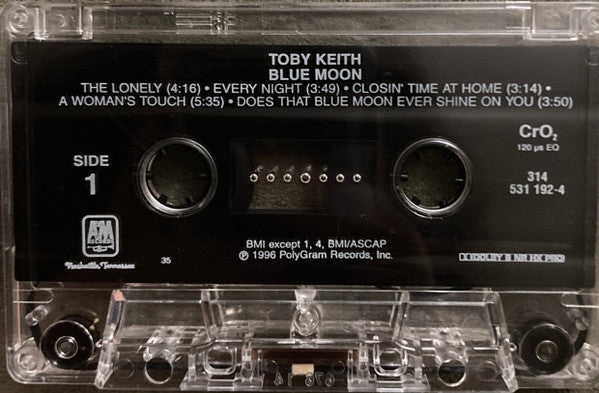 Toby Keith : Blue Moon (Cass, Album)
