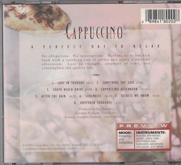 Eric Darken - Cappuccino Afternoon (CD) (VG) - Endless Media