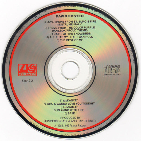 David Foster : David Foster (CD, Album, JVC)
