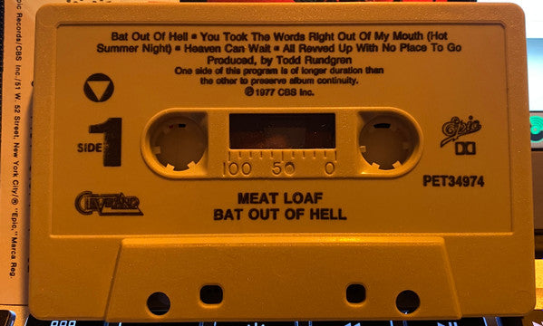 Meat Loaf : Bat Out Of Hell (Cass, Album, RE, Dol)