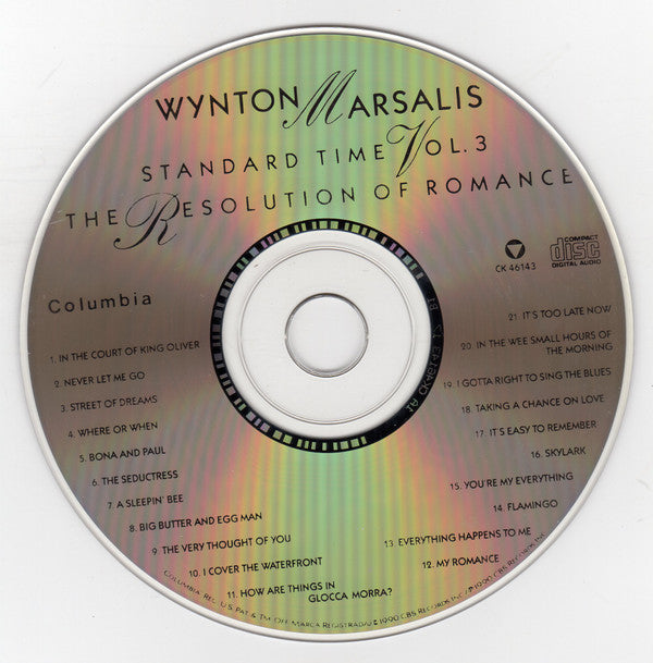 Wynton Marsalis : Standard Time Vol. 3 (The Resolution Of Romance) (CD, Album, Pit)