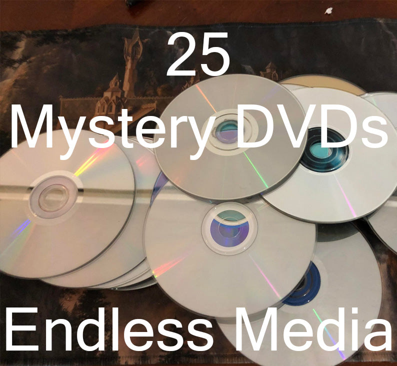25 Random Mystery Video DVD Disc Only Movie Tv Show Film Bundle Lot Box Grab Bag - Endless Media