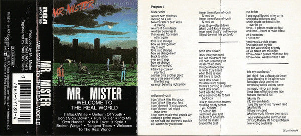 Mr. Mister : Welcome To The Real World (Cass, Album, Dol)