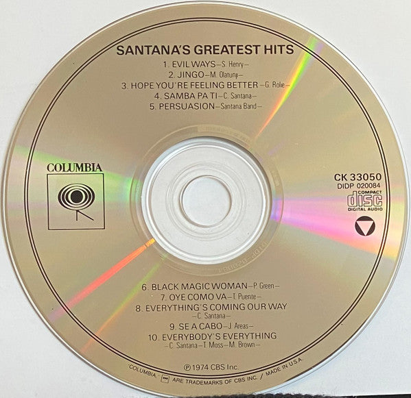 Santana : Santana's Greatest Hits (CD, Comp, RE, O-c)