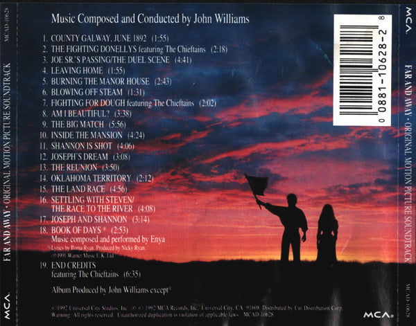 John Williams (4) : Far And Away (Original Motion Picture Soundtrack) (CD, Album, RE)